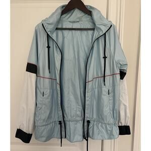 Zella Women’s Blue Funnel neck Windbreaker Sz. S light blue NWOT